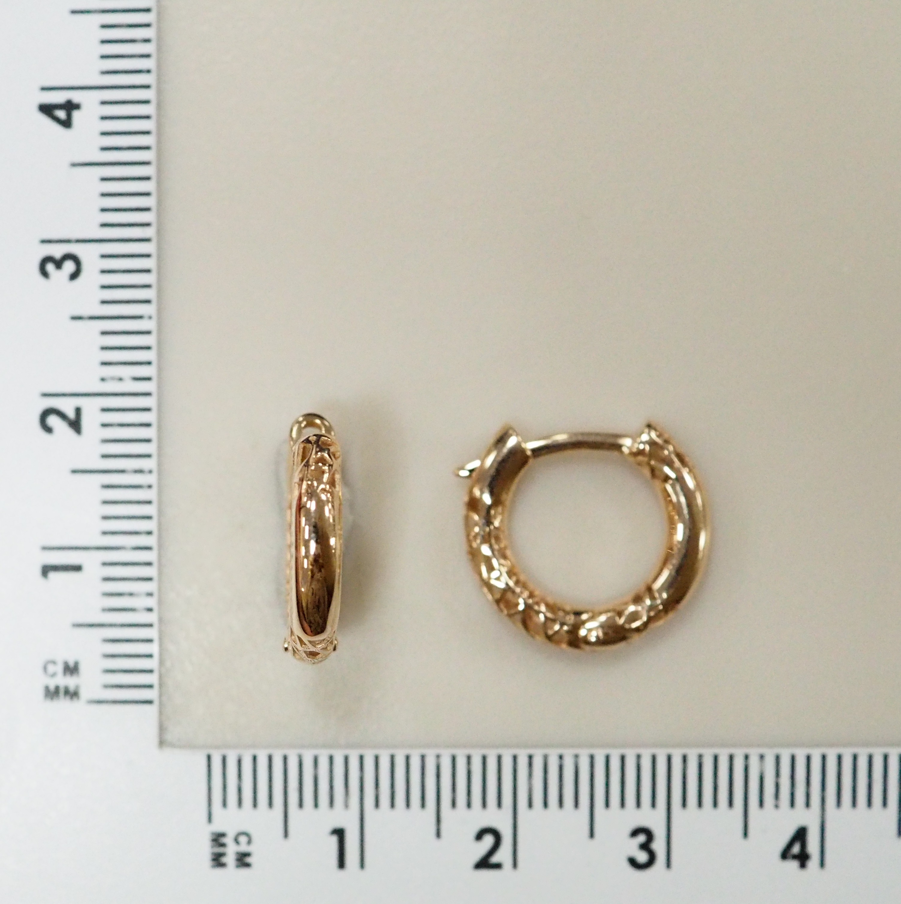 Серьги-конго из золота